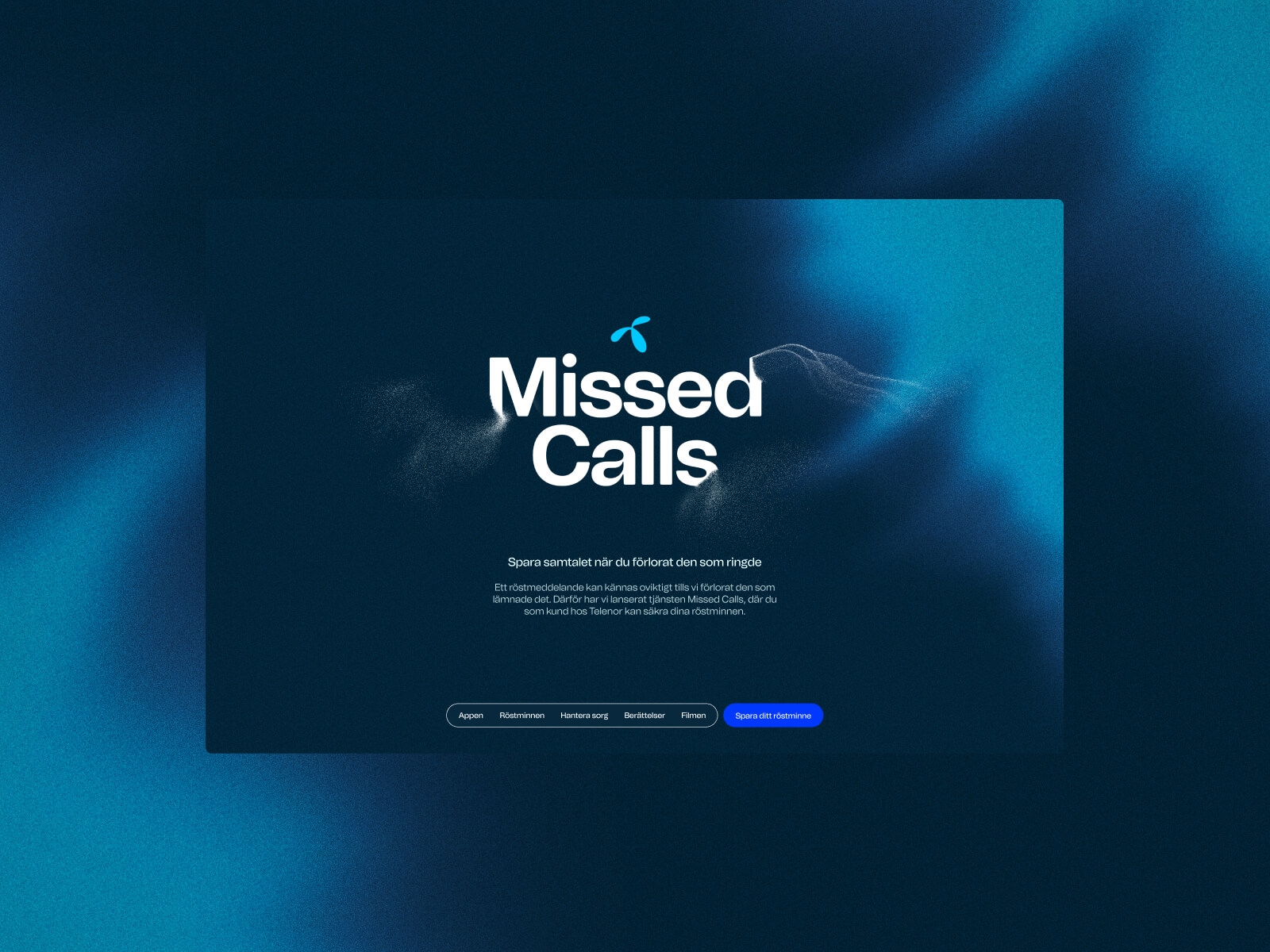 Telenor Missed Calls Web design