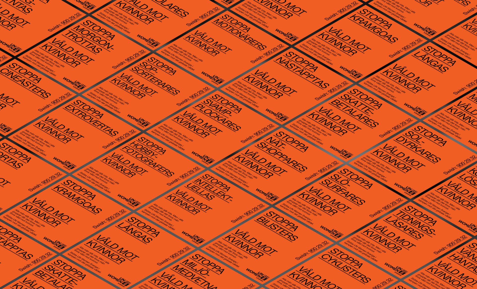 Orange Day Posters for UN Women Sweden